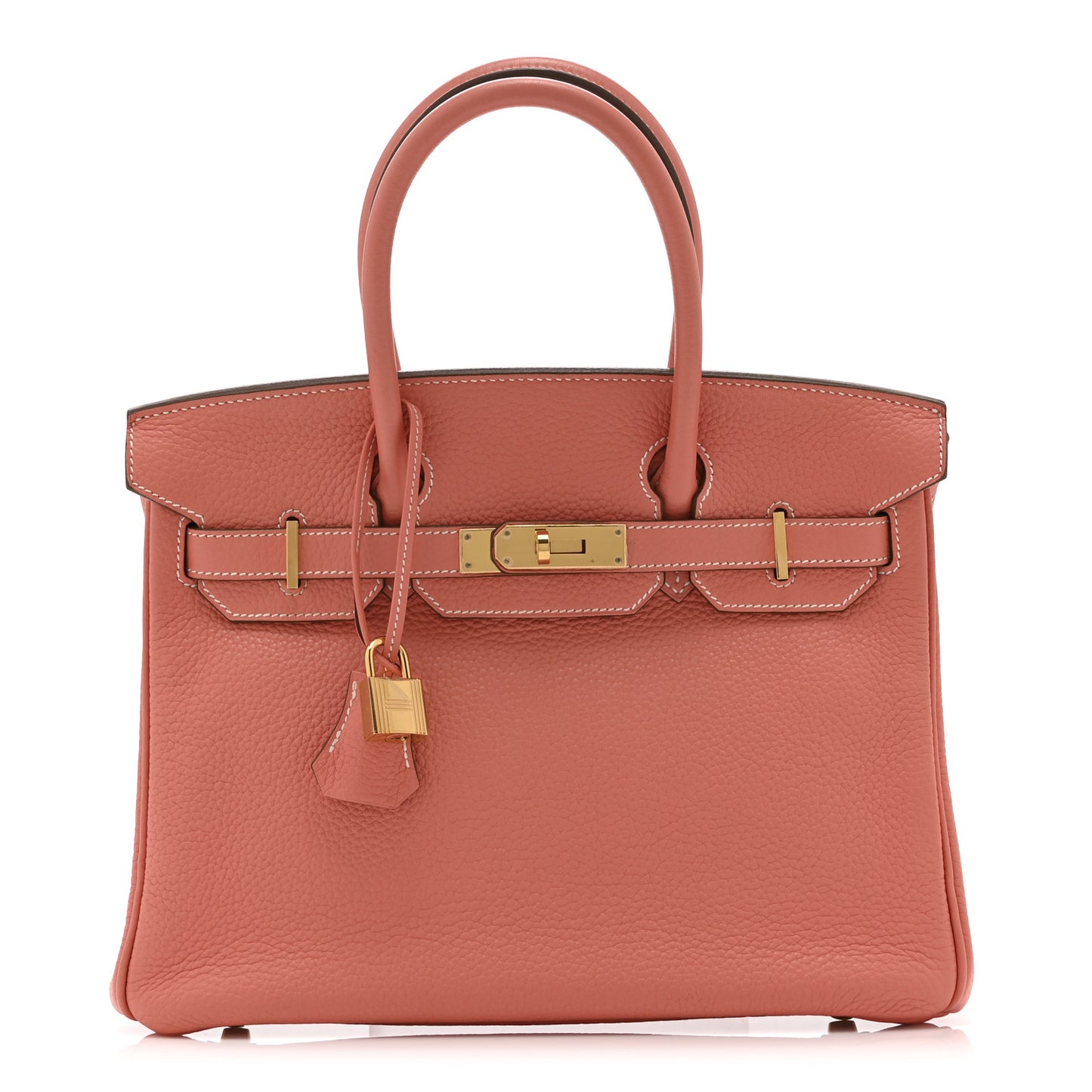 Taurillon Birkin 30 Flamingo