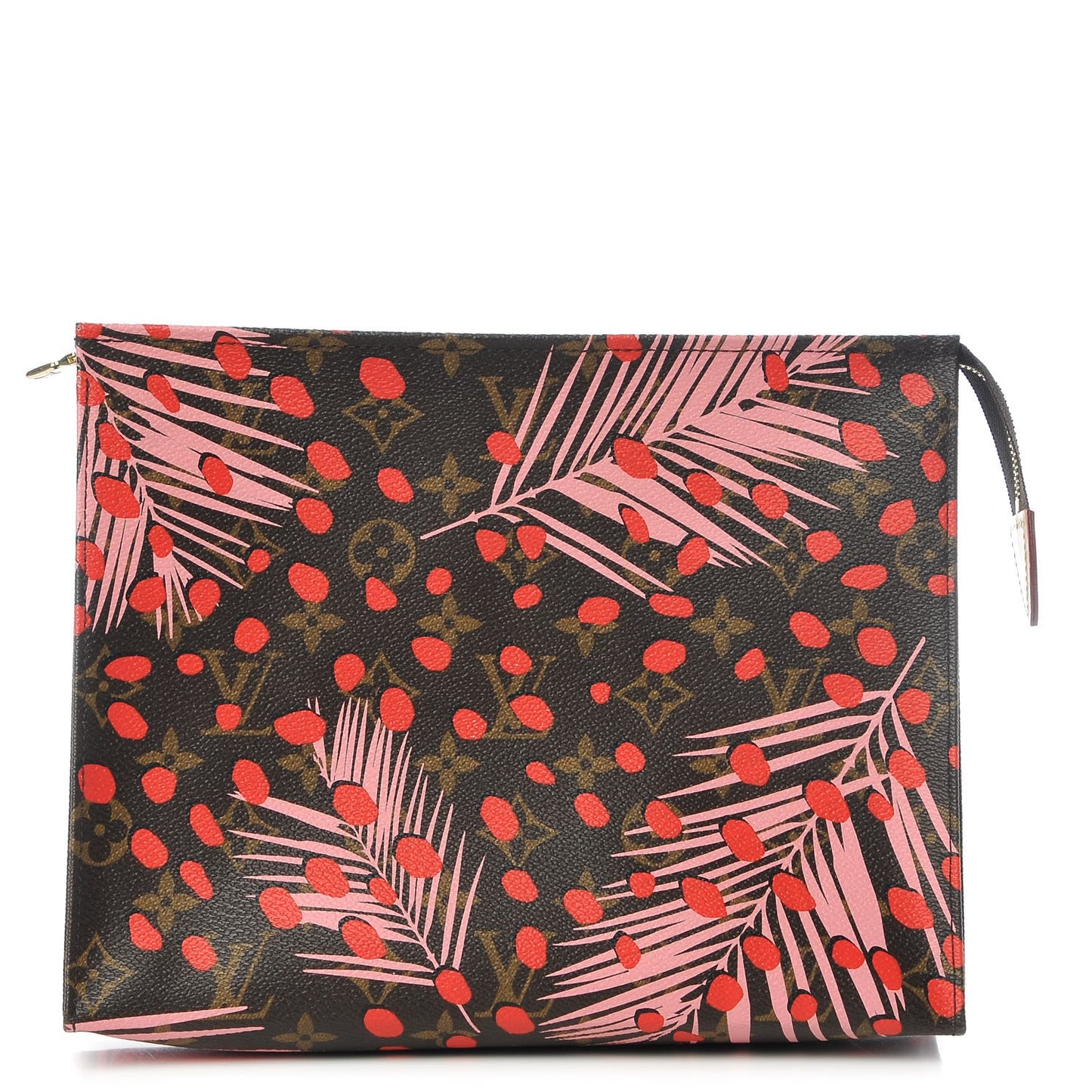 Monogram Jungle Dots Toiletry Pouch 26 Sugar Pink Poppy