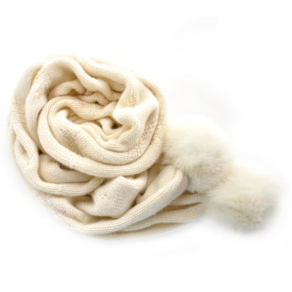 Louis Vuitton Monogram Cashmere Poliana Snow Scarf White 4 of 4