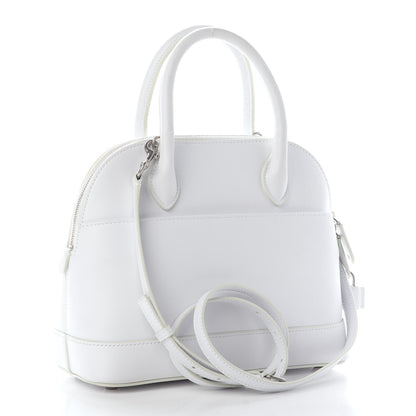 Balenciaga Calfskin Gothic Logo S Ville Top Handle Bag White 2 of 7