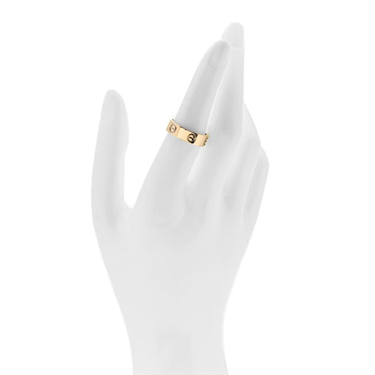 Cartier 18K Yellow Gold 5.5mm LOVE Ring 53 6.5 2 of 5