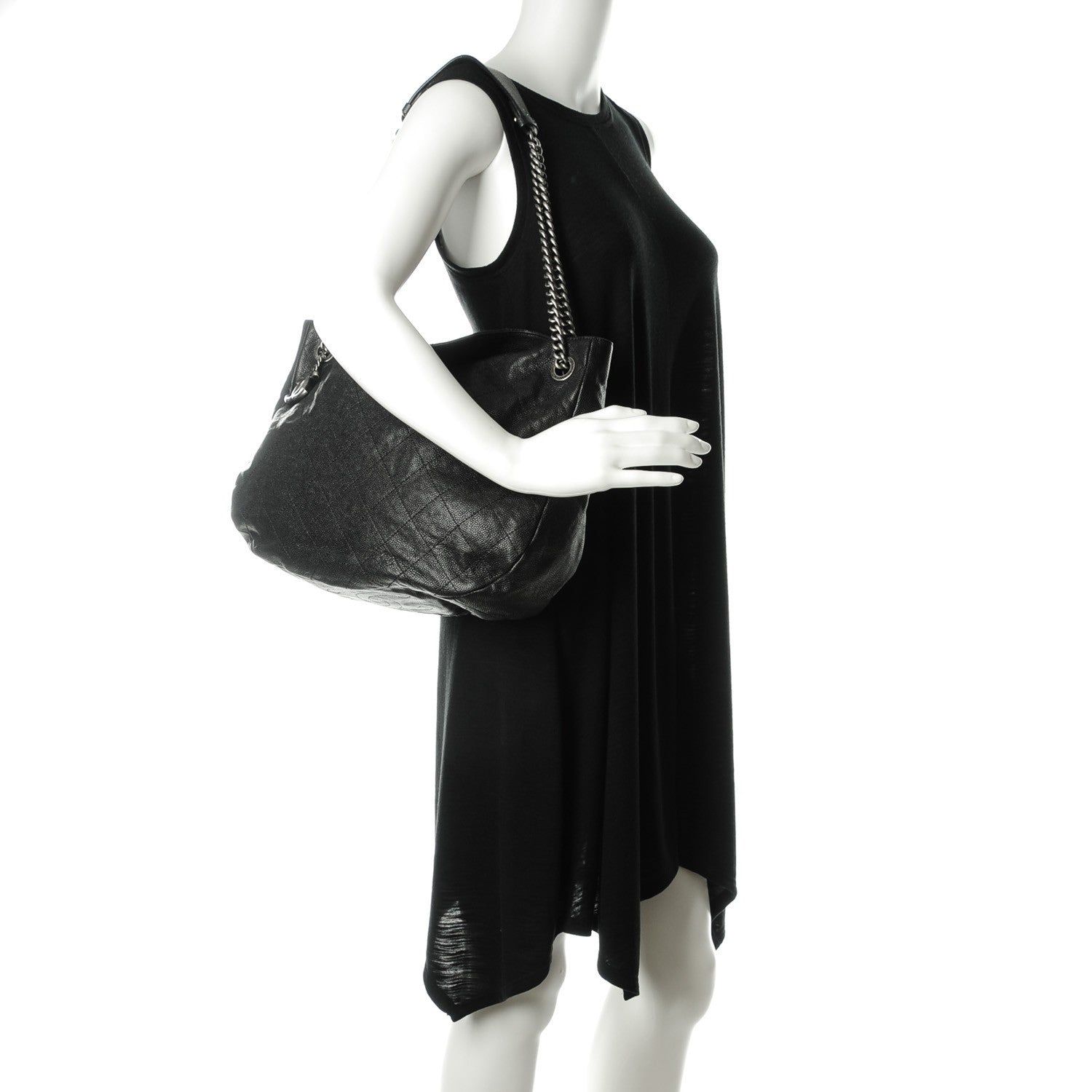Chanel Caviar Quilted Simply CC Hobo Black 2 of 7