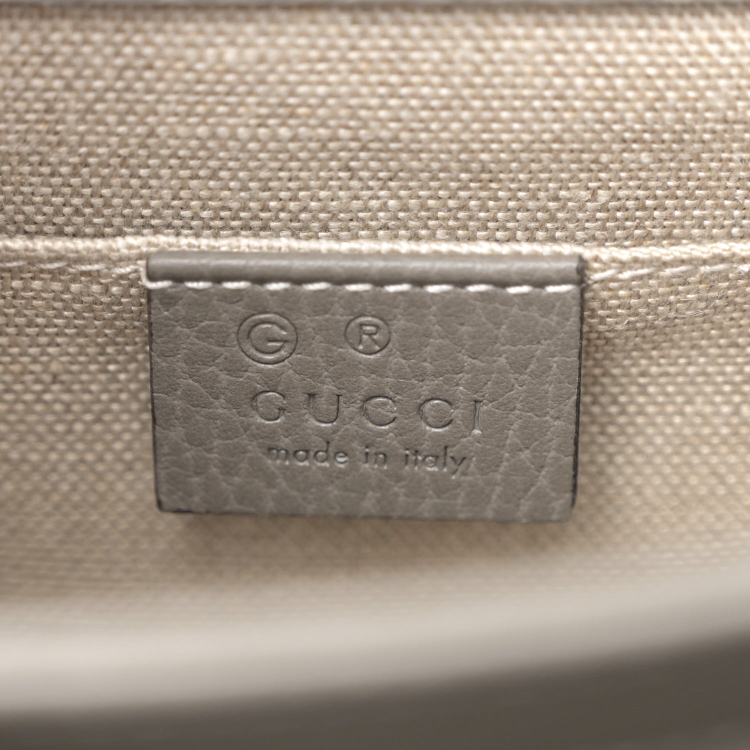 Gucci Dollar Calfskin Small Interlocking G Shoulder Bag Loess 15 of 28