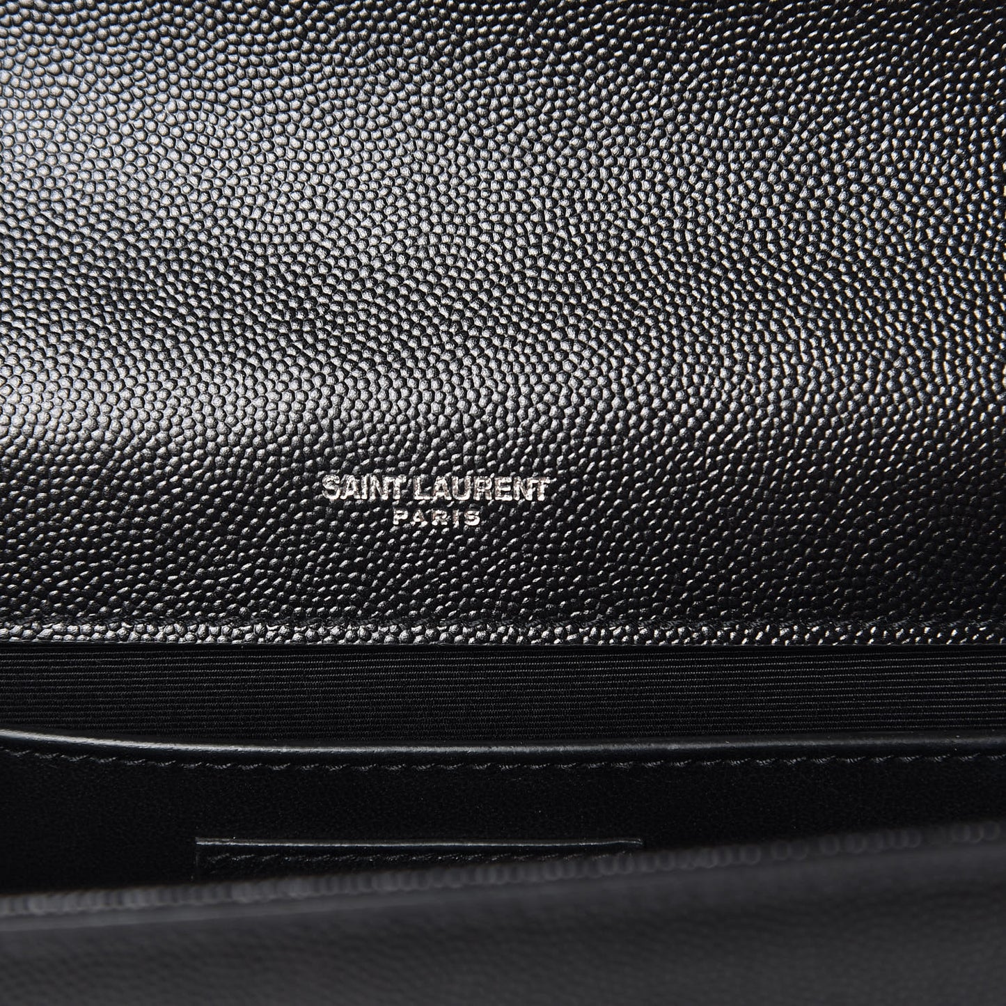 Grain De Poudre Medium Classic Monogram Kate Satchel Black