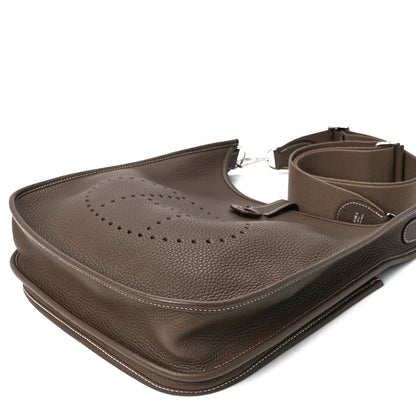 Hermes Taurillon Clemence Evelyne III GM Etoupe 11 of 11