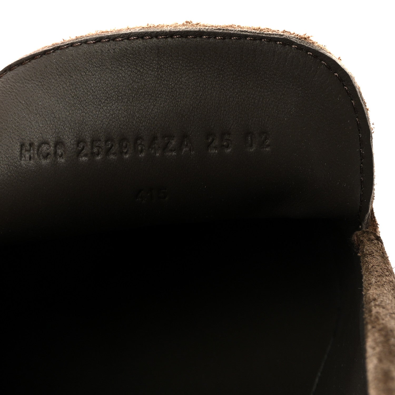 Hermes Suede Calfskin Mens Low Loafers 41.5 Ecorce 9 of 10