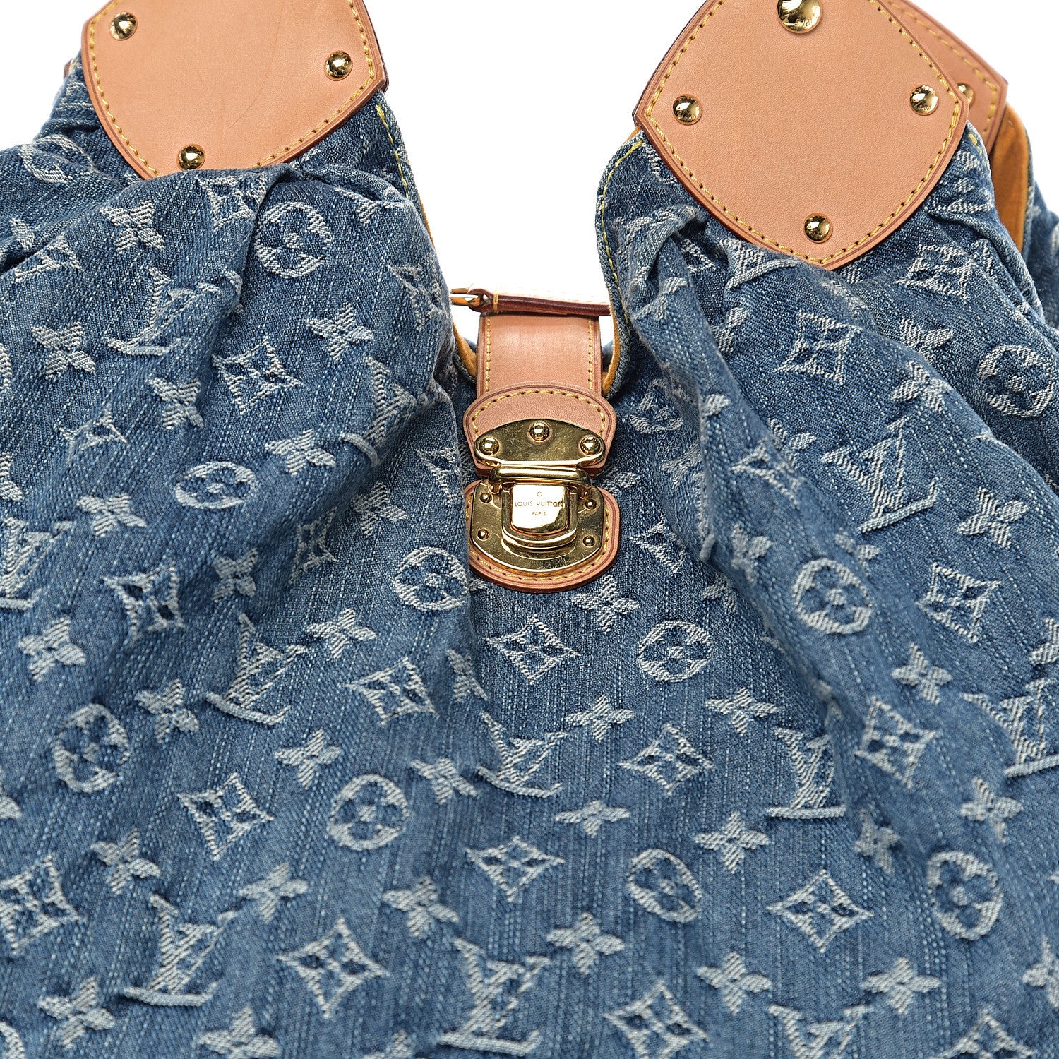 Louis Vuitton Denim Mahina XL Blue 9 of 9