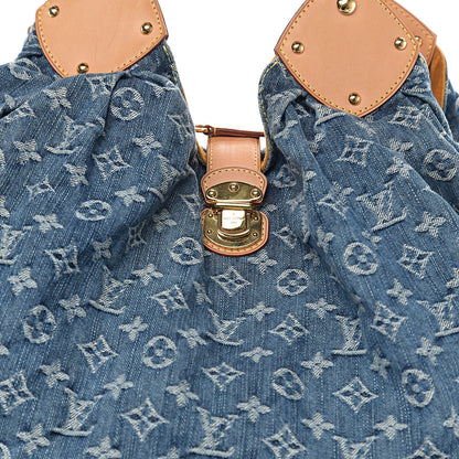 Louis Vuitton Denim Mahina XL Blue 9 of 9