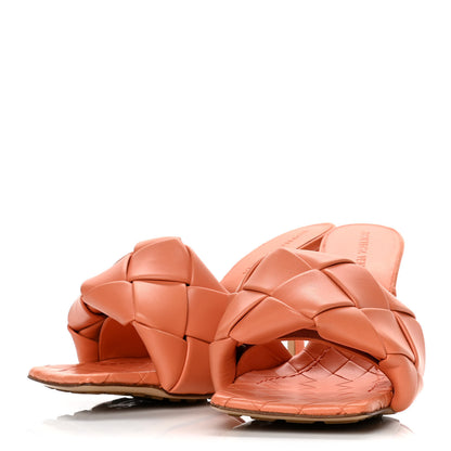 Bottega Veneta Nappa Maxi Intrecciato Lido Mule Sandals 37 Papaya 7 of 27