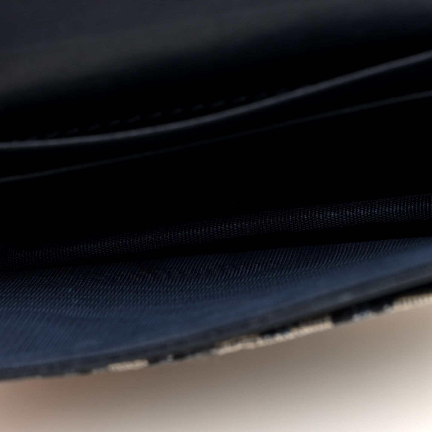 Oblique Saddle Card Holder Blue