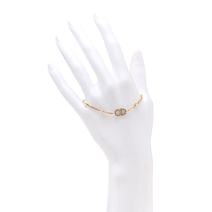 Christian Dior Crystal Pearl Clair D Lune Bracelet Gold 2 of 4