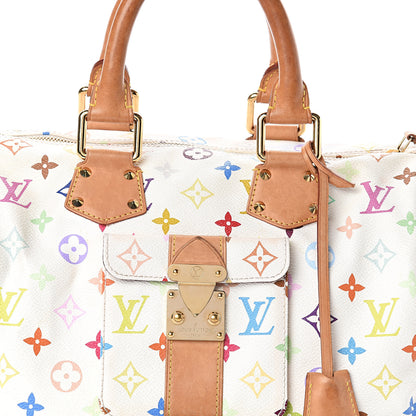 Louis Vuitton Monogram Multicolor Speedy 30 White 5 of 8