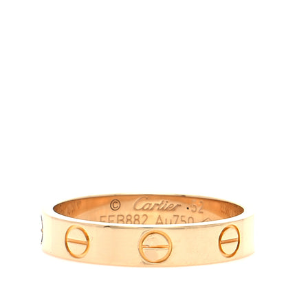 Cartier 18K Yellow Gold 3.5mm LOVE Wedding Band Ring 52 6 1 of 6