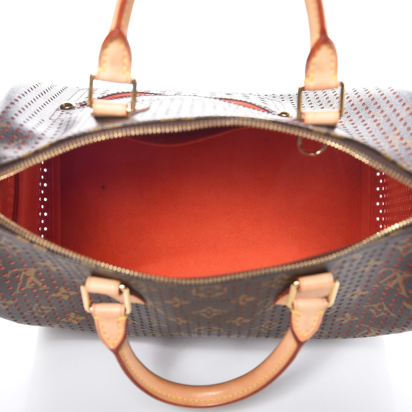 Monogram Perforated Speedy 30 Orange