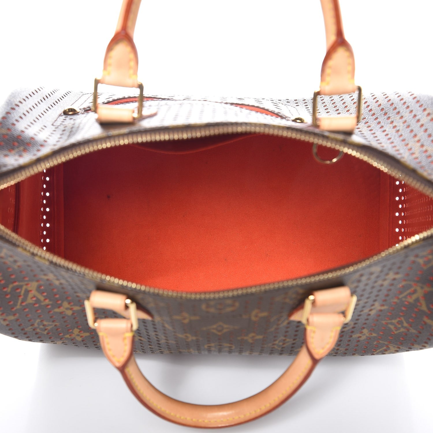 Louis Vuitton Monogram Perforated Speedy 30 Orange 5 of 7
