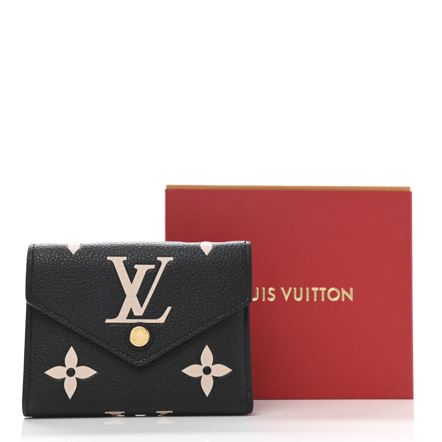 Empreinte Monogram Giant Victorine Wallet Black Beige