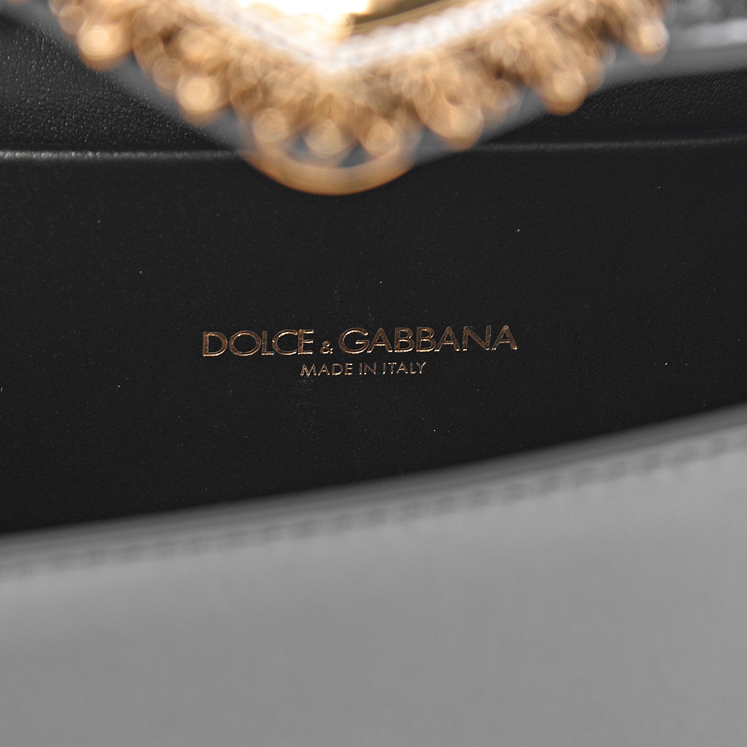 Dolce & Gabbana Metallic Agnello Vitello Devotion Belt Bag 95 38 Argento Scuro 6 of 11