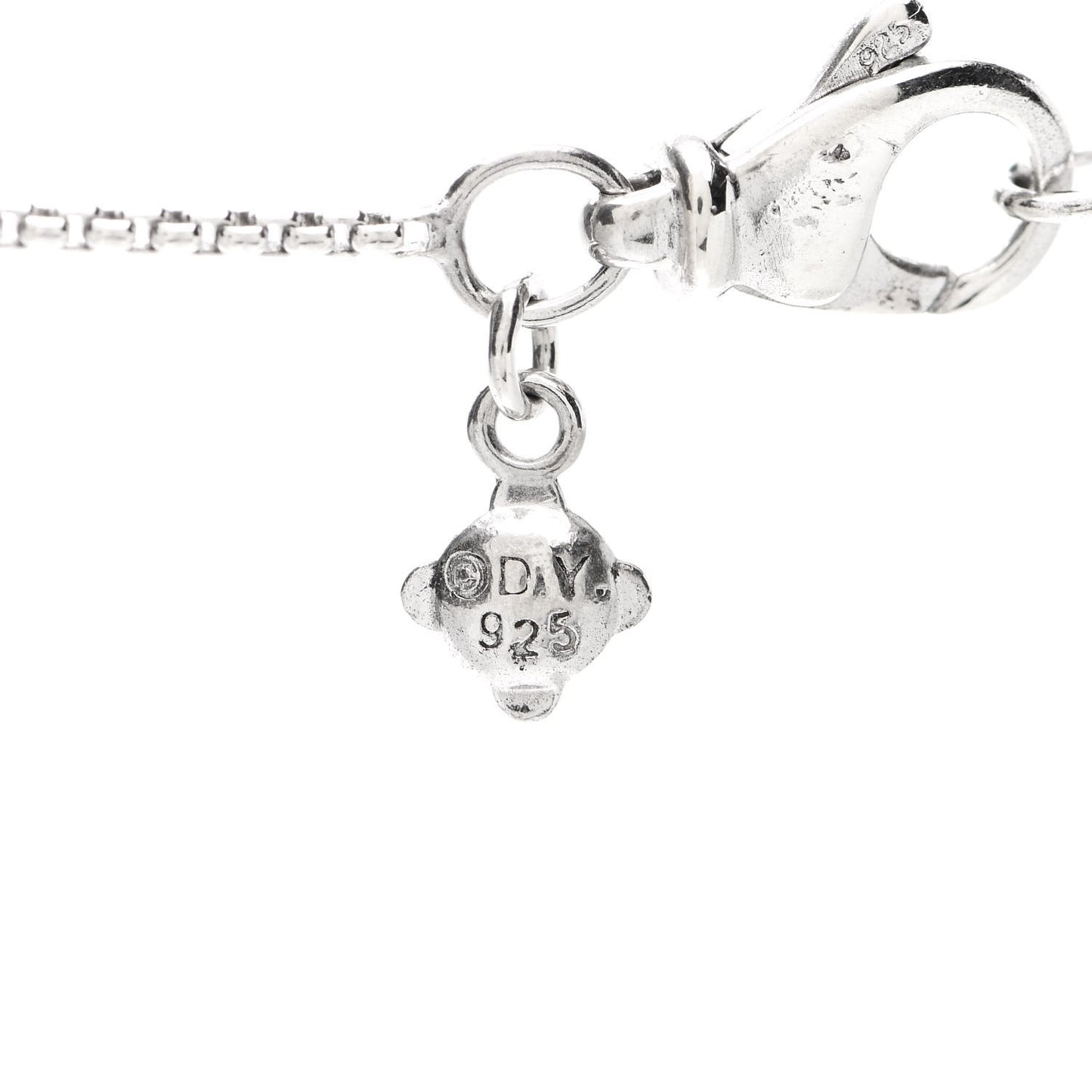 Sterling Silver Diamond 20mm Infinity Pendant Necklace