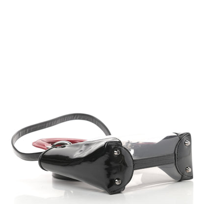 Christian Dior Patent PVC Mini Lady Dior Black Red 4 of 11