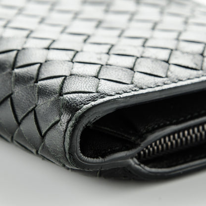 Bottega Veneta Nappa Intrecciato Continental Wallet Black 9 of 9