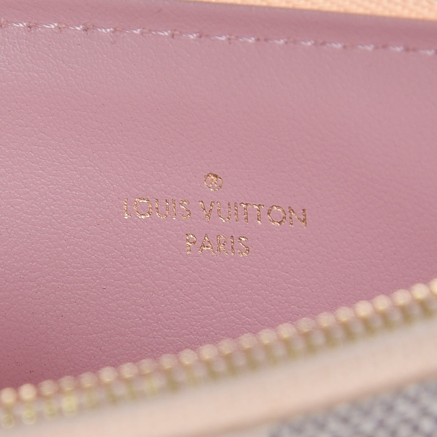 Damier Azur Felicie Chain Wallet Zippered Insert Rose Ballerine