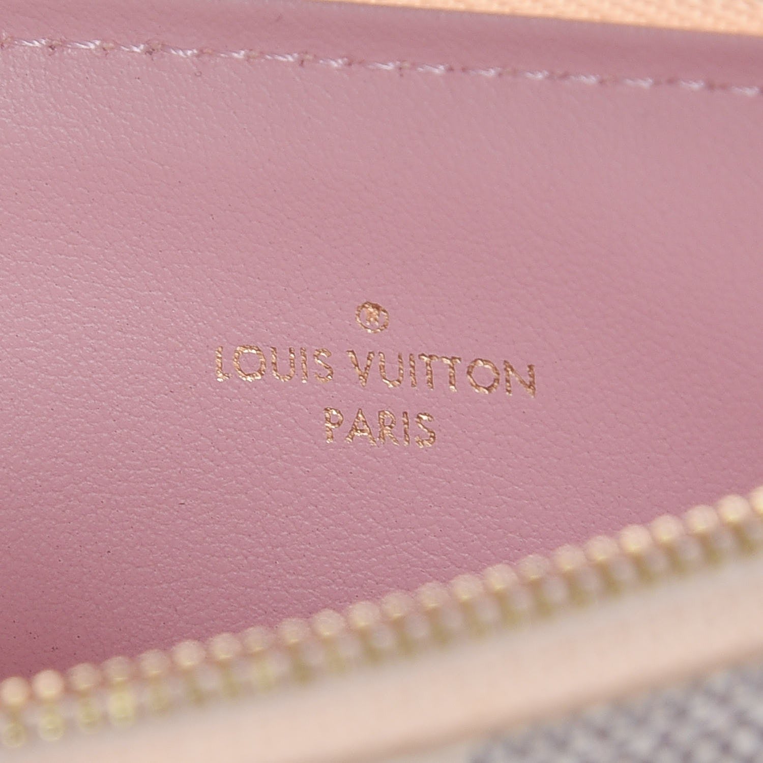 Louis Vuitton Damier Azur Felicie Chain Wallet Zippered Insert Rose Ballerine 6 of 6