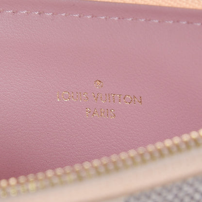 Louis Vuitton Damier Azur Felicie Chain Wallet Zippered Insert Rose Ballerine 6 of 6