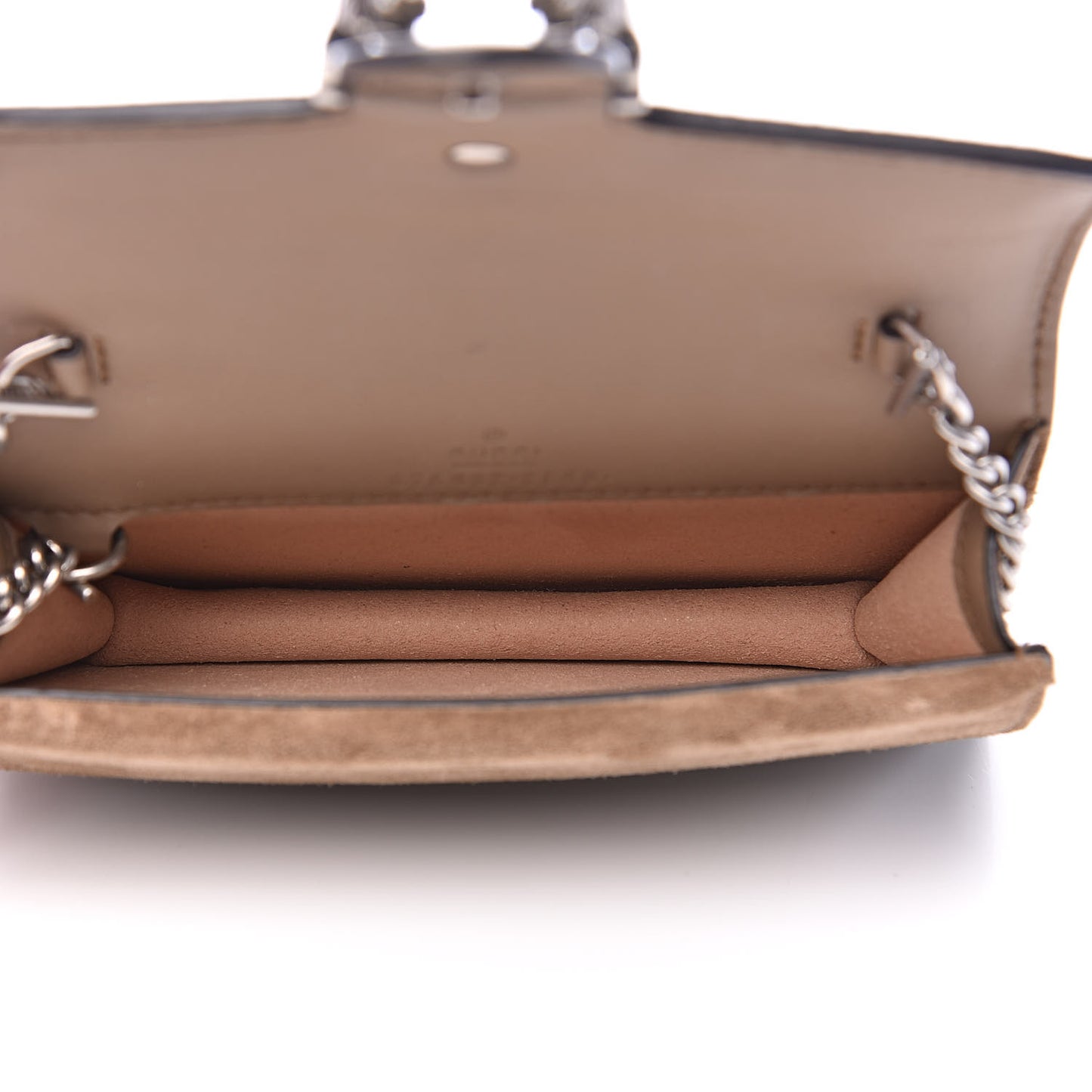 GG Supreme Monogram Super Mini Dionysus Shoulder Bag Taupe