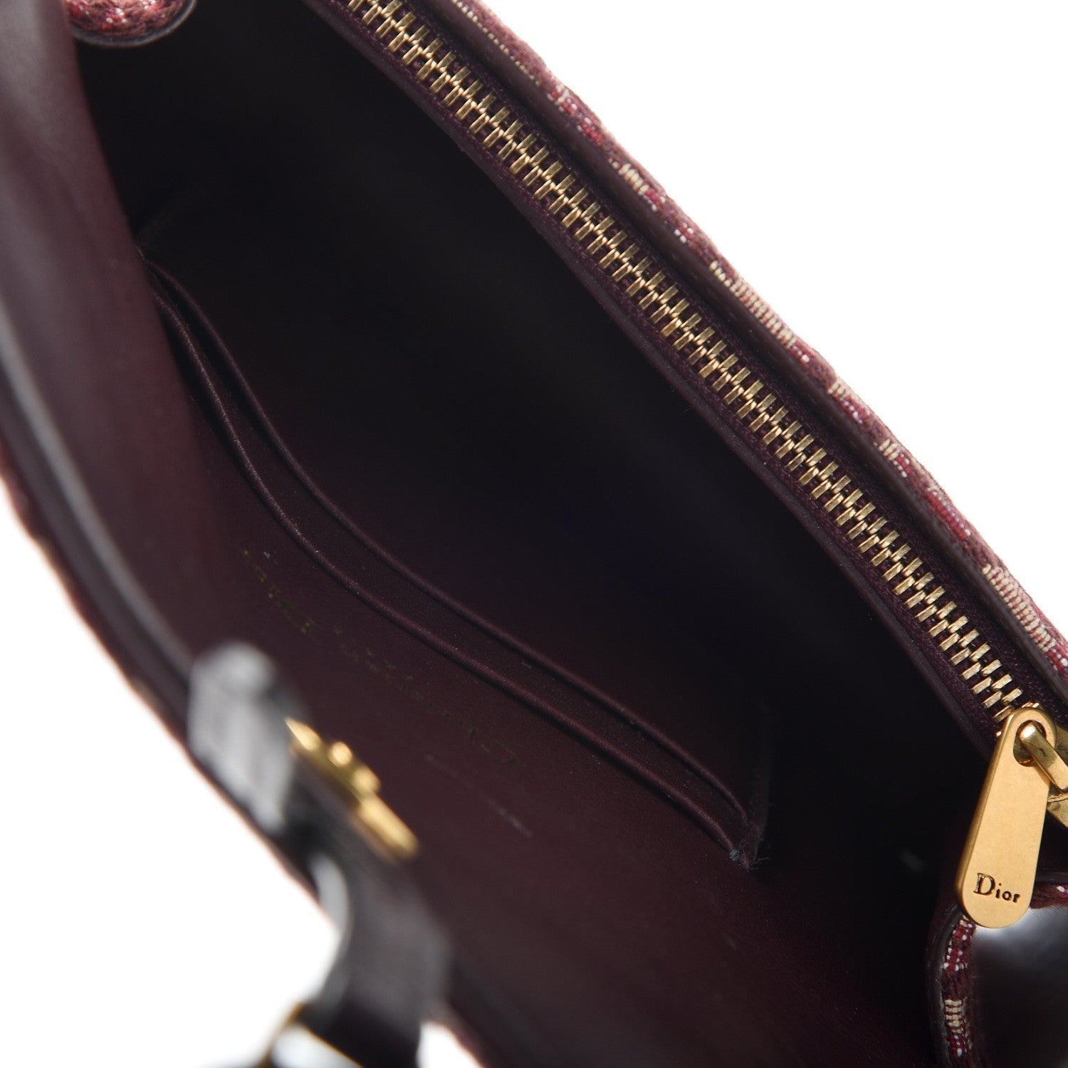 Christian Dior Oblique Saddle Belt Bag Bordeaux 4 of 10