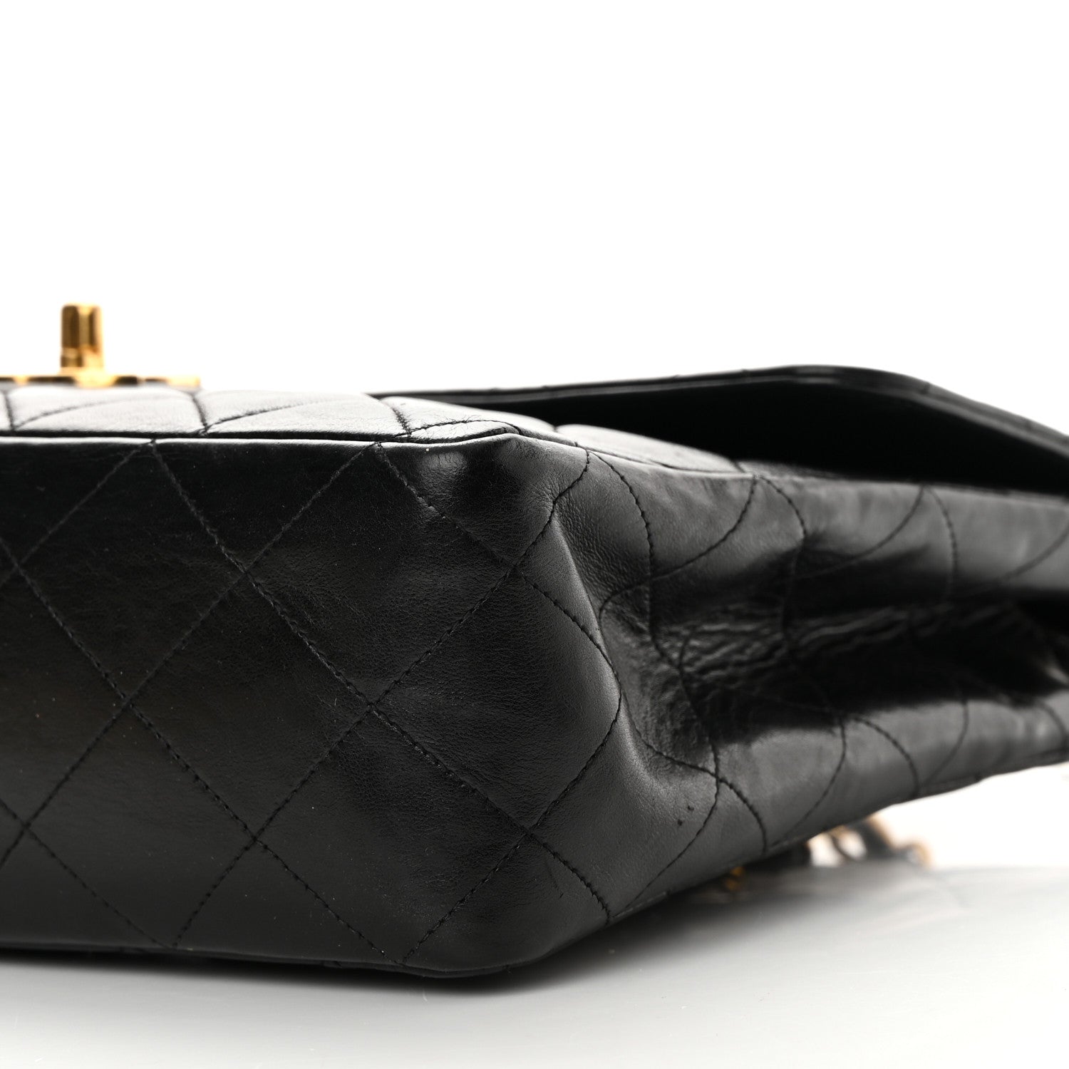 Chanel Lambskin Quilted Jumbo Single Flap Black 10 of 19