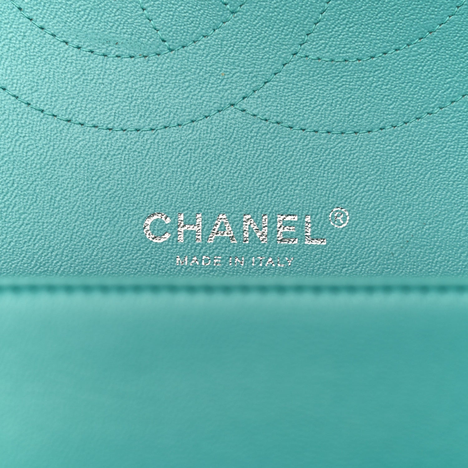 Chanel Lambskin Quilted Jumbo Double Flap Turquoise 6 of 15