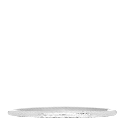 David Yurman Sterling Silver 4mm Hammered Bangle Bracelet 1 of 3