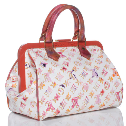 Louis Vuitton Watercolor Aquarelle Frame Speedy White 4 of 12