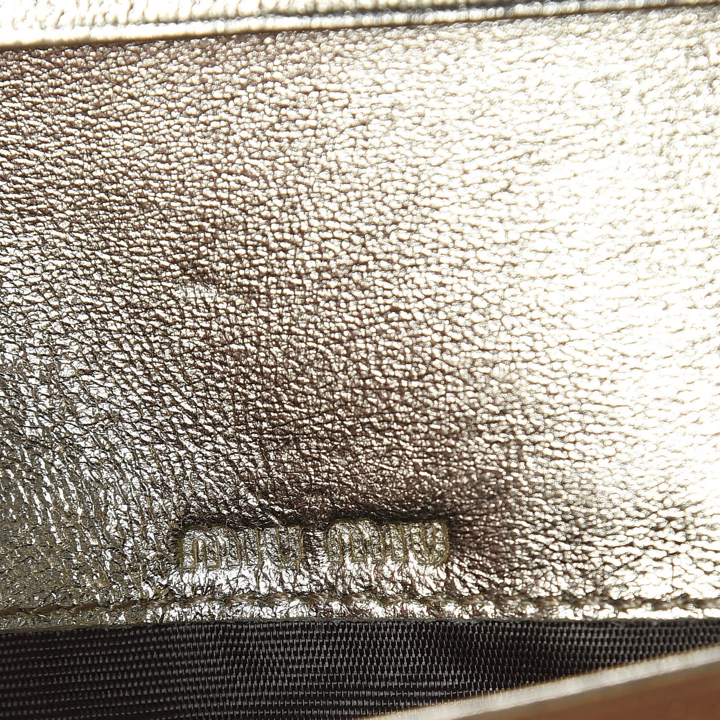 Metallic Nappa Matelasse Wallet Cromo Pirite