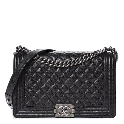 Chanel Caviar Quilted New Medium Boy Flap Black 1 of 13