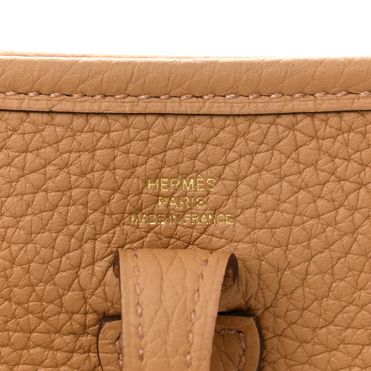 Hermes Taurillon Clemence Evelyne TPM Biscuit 6 of 10