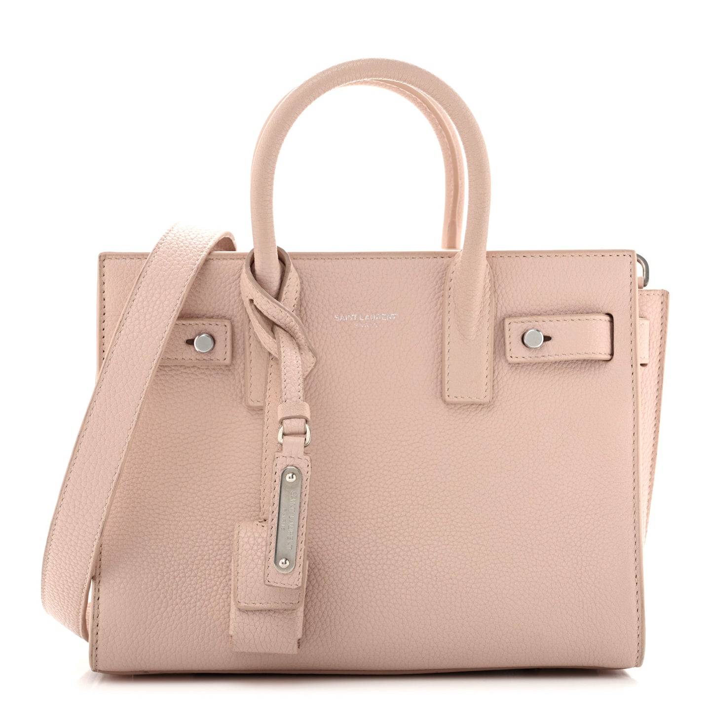 Grained Calfskin Nano Supple Sac De Jour Marble Pink