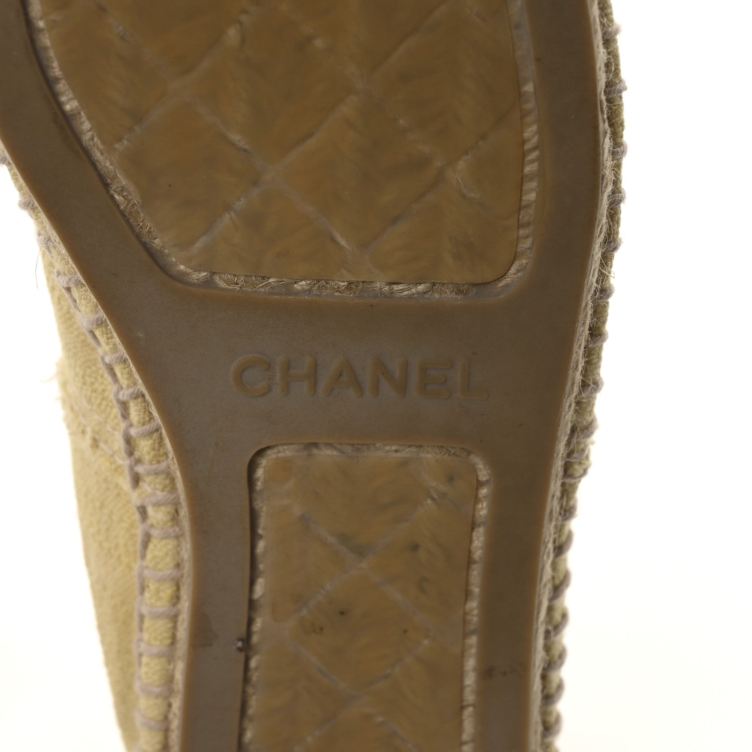 Chanel Tweed CC Espadrilles 39 Yellow 7 of 8