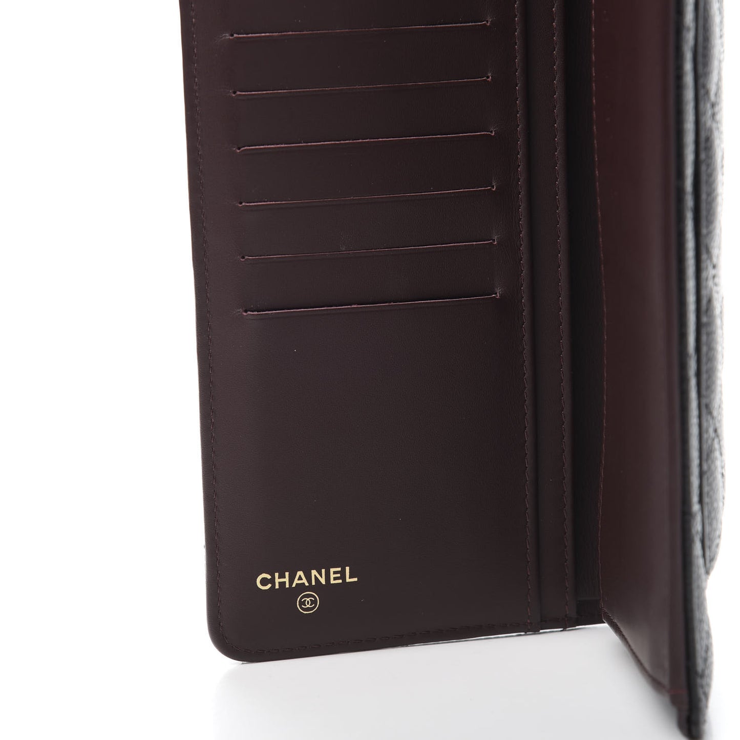 Caviar Quilted Yen Wallet Black