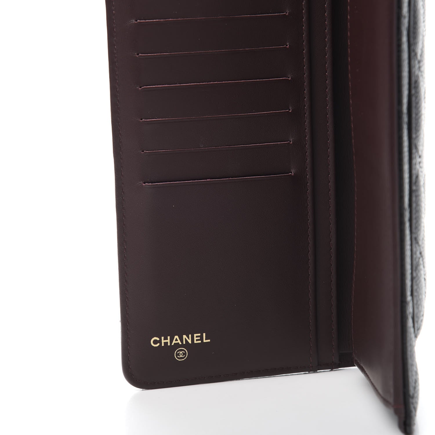 Chanel Caviar Quilted Yen Wallet Black 6 of 12