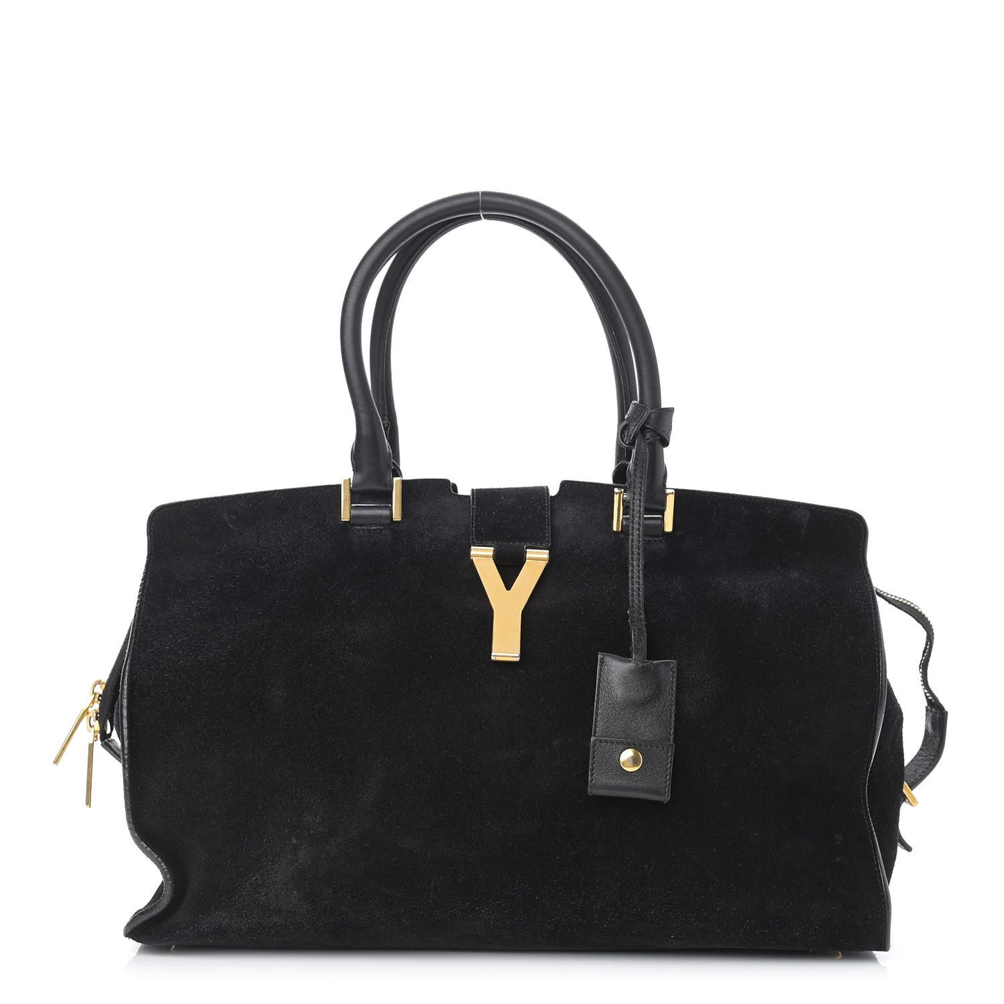 Suede Small Classic Y Cabas Black