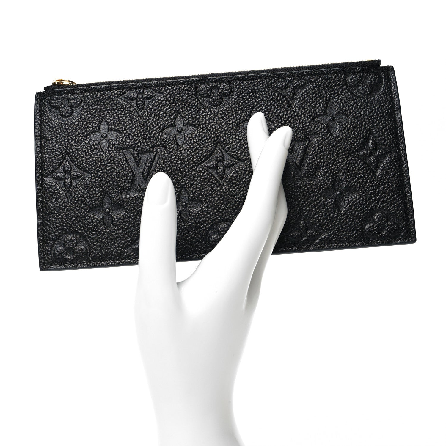 Louis Vuitton Empreinte Felicie Chain Wallet Zippered Insert Black 2 of 9