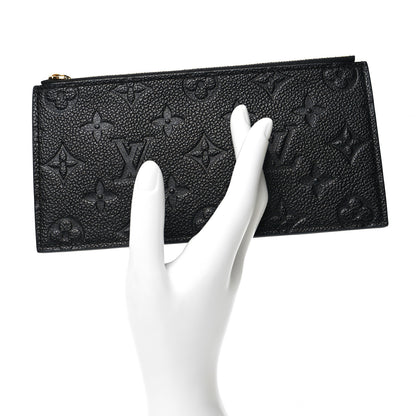 Louis Vuitton Empreinte Felicie Chain Wallet Zippered Insert Black 2 of 9
