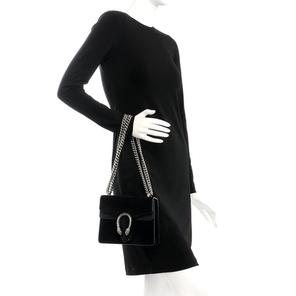 Gucci Suede Mini Dionysus Shoulder Bag Black 3 of 8