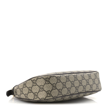 Gucci GG Supreme Monogram Textured Dollar Calfskin Small Ophidia Hobo Beige Ebony New Acero 4 of 10