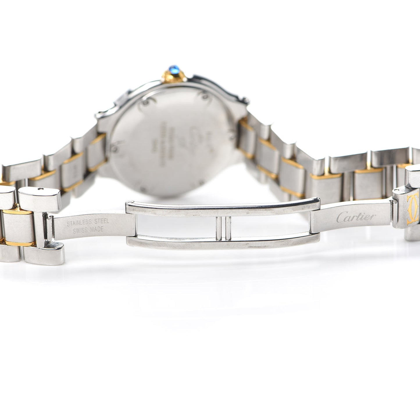 Stainless Steel 18K Yellow Gold 28mm Must De 21 Quartz Watch
