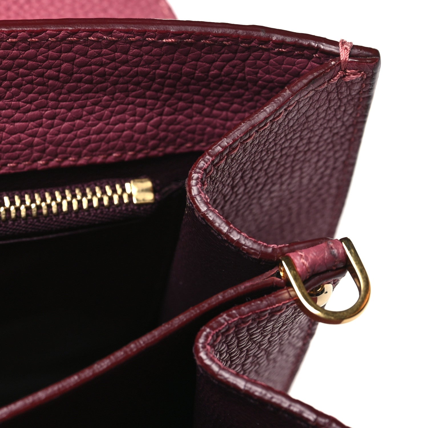 Salvatore Ferragamo Calfskin Lotty Satchel Griotte 11 of 12