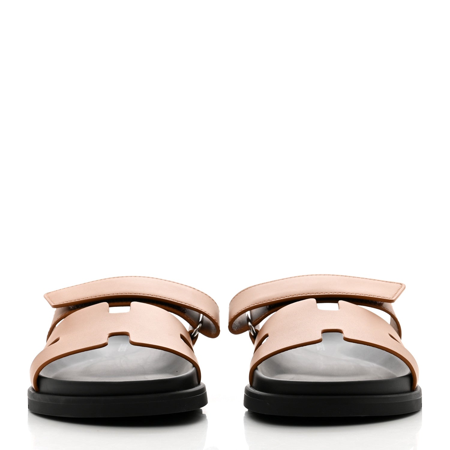 Hermes Calfskin Womens Chypre Sandals 39 Naturel 2 of 9