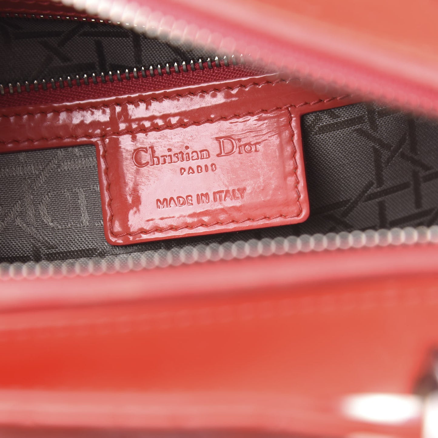 Patent Cannage Large Lady Dior Light Coral