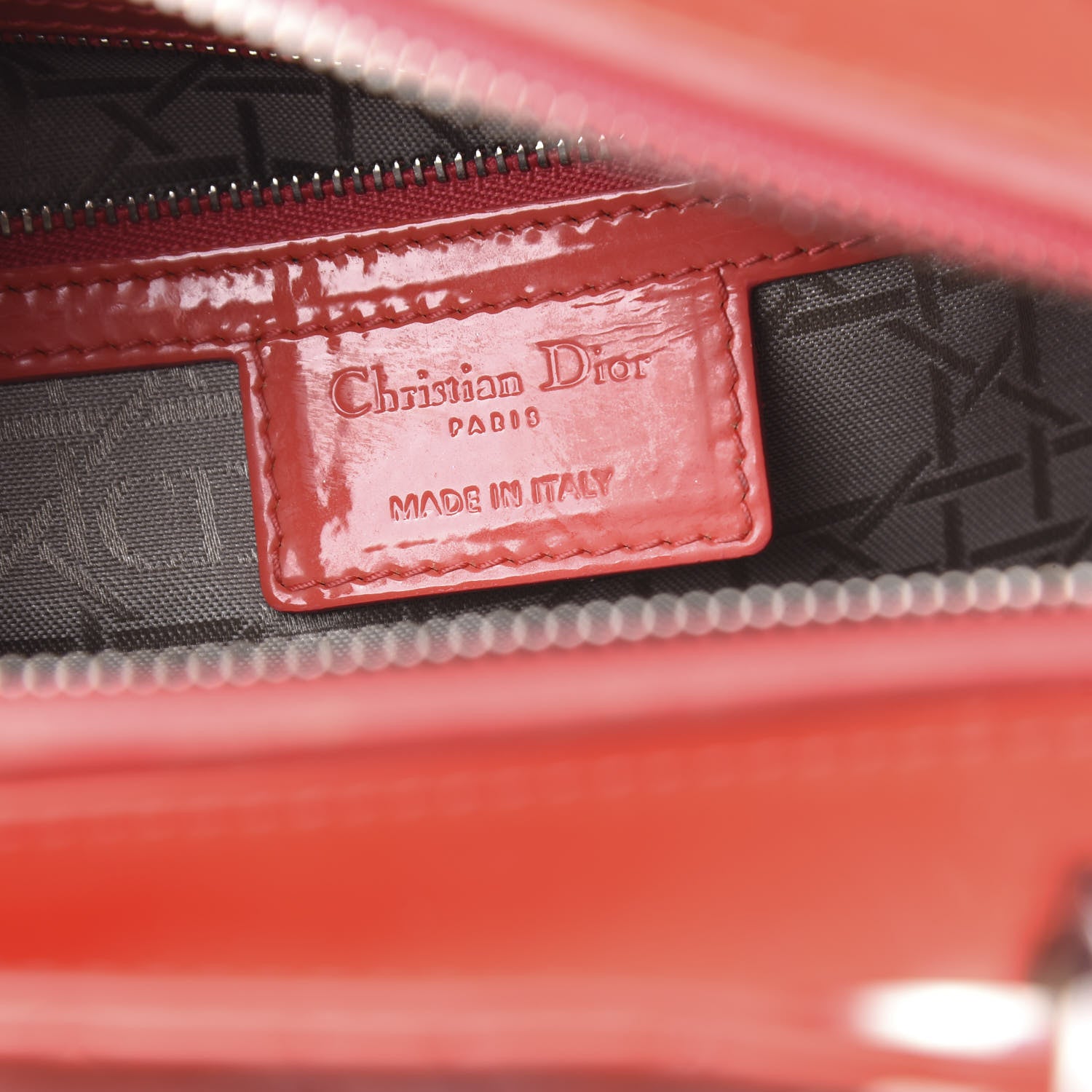 Christian Dior Patent Cannage Large Lady Dior Light Coral 5 of 17